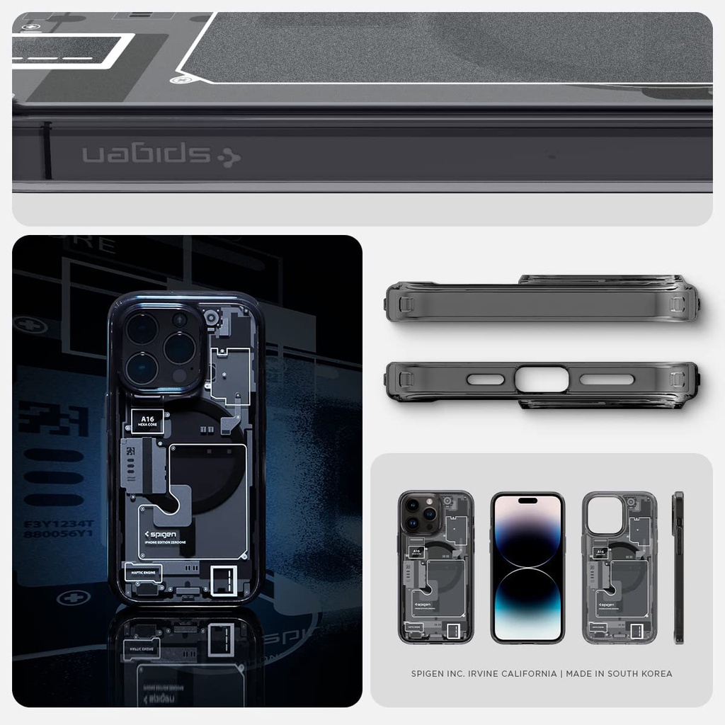 spigen iphone 14 pro max case ultra hybrid zero one technological (magfit) casing magnetik iphone cover