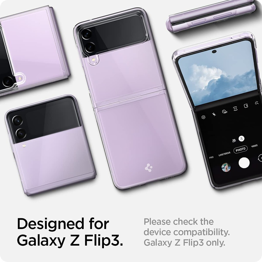 Spigen Samsung Galaxy Z Flip 4case Ringan Dengan Penutup Pelindung Gores Casing Samsung Transparan