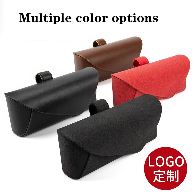 Car sun visor storage Suede Kotak Penyimpanan Kacamata Car glasses case