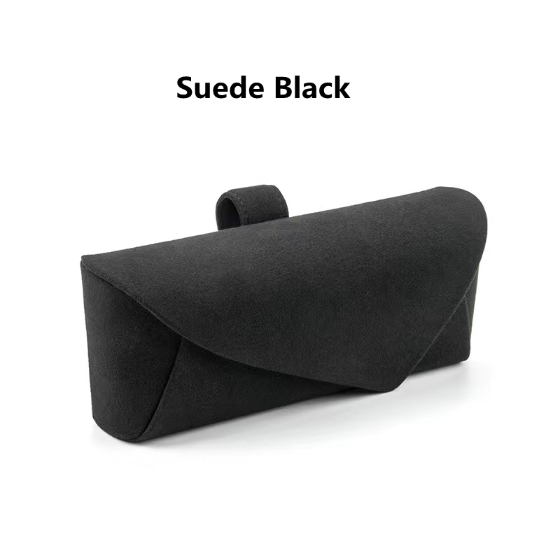 Car sun visor storage Suede Kotak Penyimpanan Kacamata Car glasses case