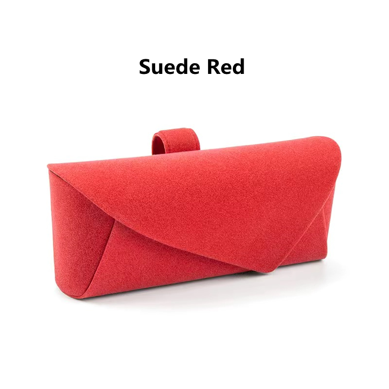 Car sun visor storage Suede Kotak Penyimpanan Kacamata Car glasses case