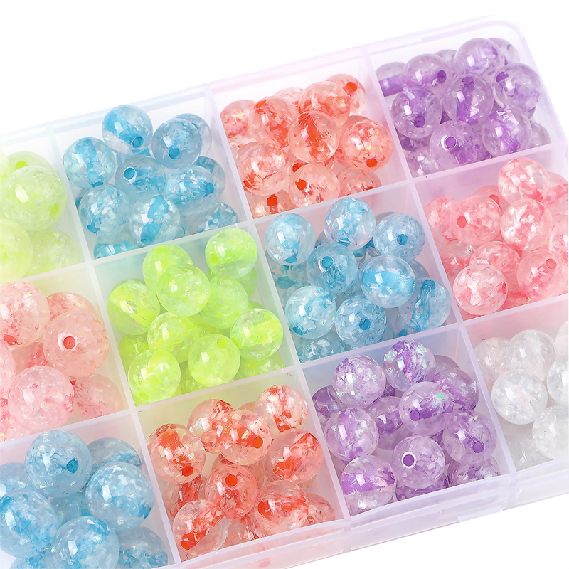 10pcs/bag 10-12mm Resin Manik-Manik Motif Bunga Sakura Moonshine Untuk Membuat Perhiasan DIY