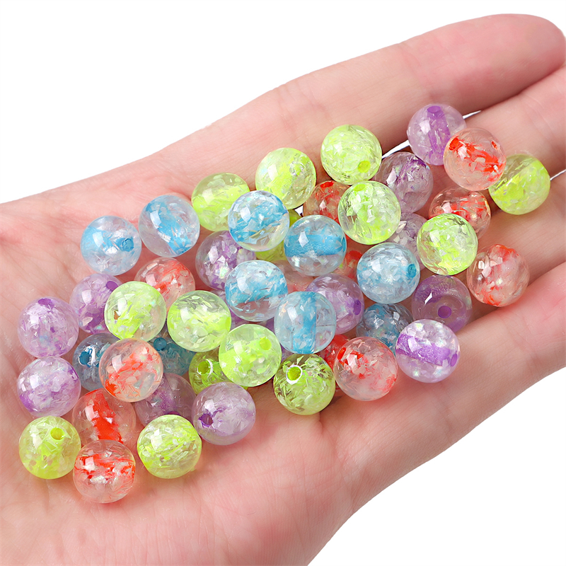 10pcs/bag 10-12mm Resin Manik-Manik Motif Bunga Sakura Moonshine Untuk Membuat Perhiasan DIY