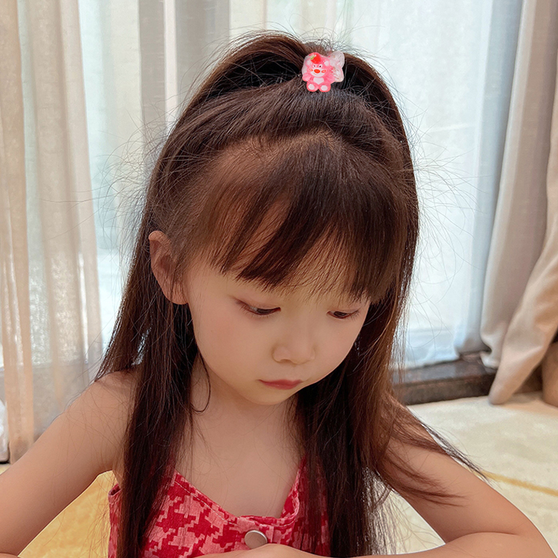 [KD] Klip Cakar Rambut Kecil Kartun Manis Strawberry Bear Cute Mini Hair Claw Clip