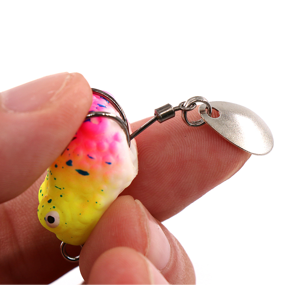 Umpan Pancing Softlure Bentuk Katak 2.5cm 3g / 3cm 4.2g Dengan Kail Ganda