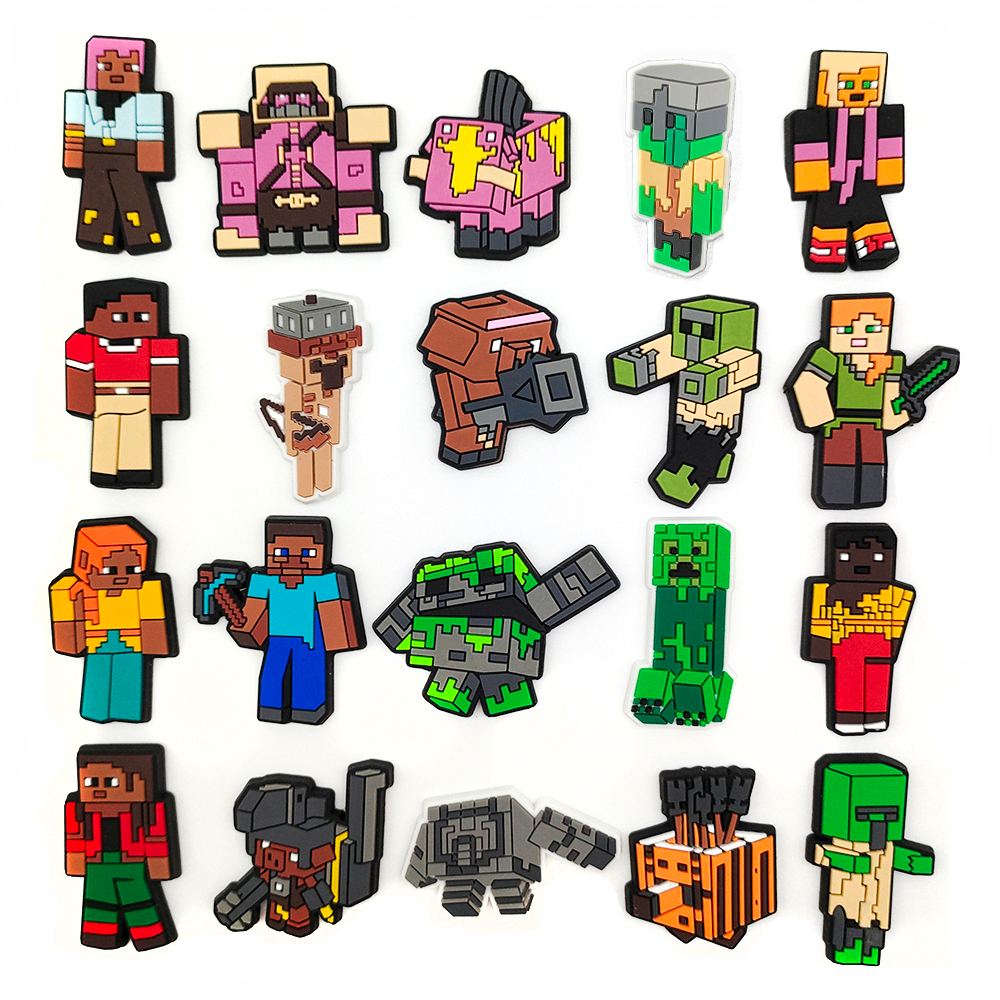 Minecraft Jibbit Croc Charms Sepatu Sandal Slop Aksesoris