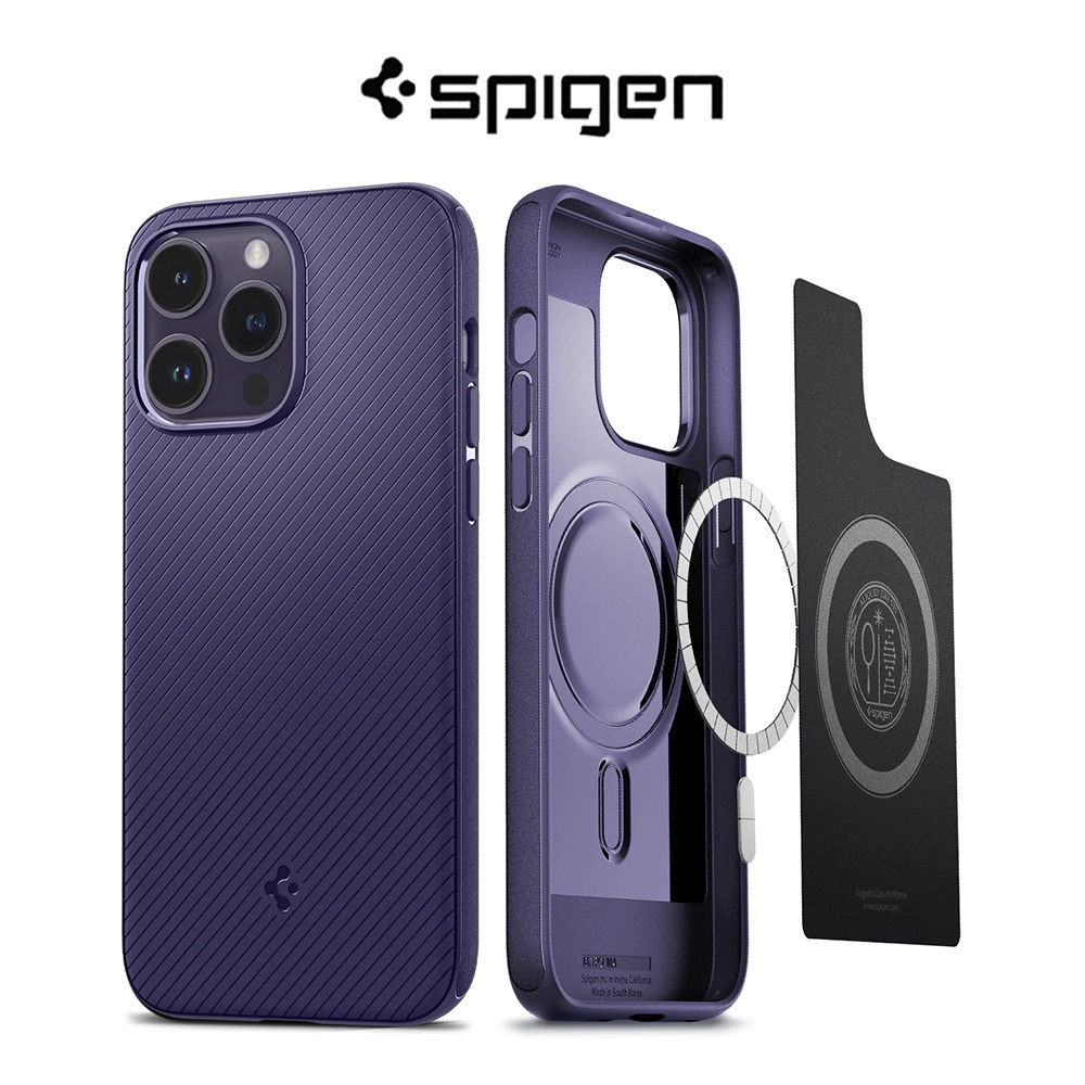 Spigen iPhone 13 Pro Max 13 Pro 13 14 Pro Max 14 Pro 14 Silikon Drop Pelindung Case Mag Armor MagFit Casing Dengan Magnet Case iPhone Cover