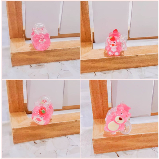 [KD] Klip Cakar Rambut Kecil Kartun Manis Strawberry Bear Cute Mini Hair Claw Clip