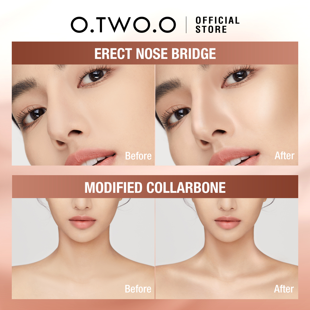 O.TWO.O Highlight Makeup Contour &amp; Highlight Stick Full Cover Concealer 4 Colors Foundation Stick