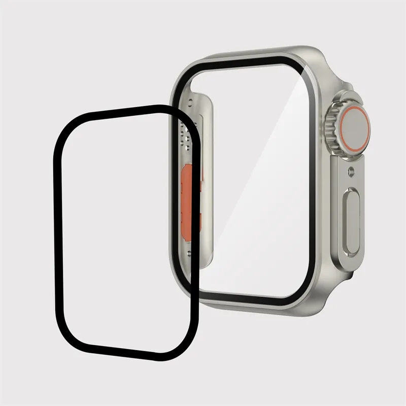 [Warna Baru] Upgrade Penampilan Ke Ultra 49mm Untuk Apple Watch6 5 44 44mm 40mm Case Tempered Glass Untuk Iwatch8 7 45m m 41mm Ganti Ke Ultra Untuk T500+Plus T500 T55 W26 X8 X7 I8 44mm