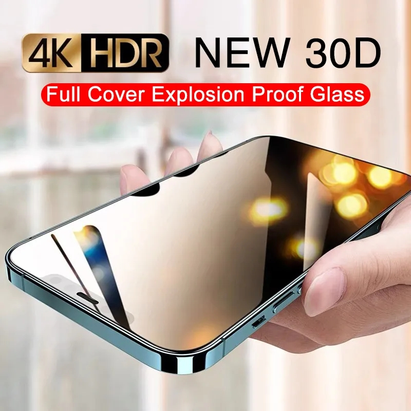 Pelindung Layar Tempered Glass Anti Spy Untuk iPhone 14 Pro Max 11 12 Pro Max 6 6S 7 8 Plus X XR XS Max SE 2020