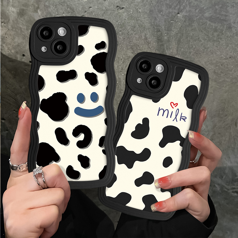 Case Samsung A04S A14 A04 A23 A13 A53 A03 A04E A32 A52 A72 A03s A33 A52s A12 A31 A21S A11 M11 A51 A71 A20s A10S A50 A30S A50S Fashion Leopard Frosted Smiley Soft TPU Cover