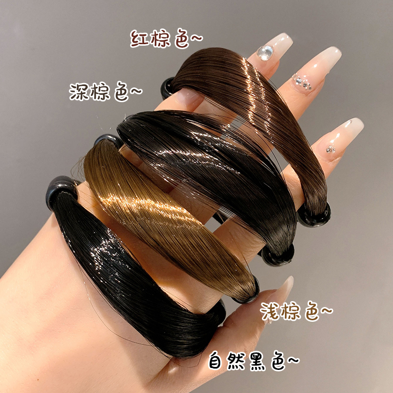 Simulasi wig Kepala Tali Cincin Rambut Baru Aksesoris fashion Wanita