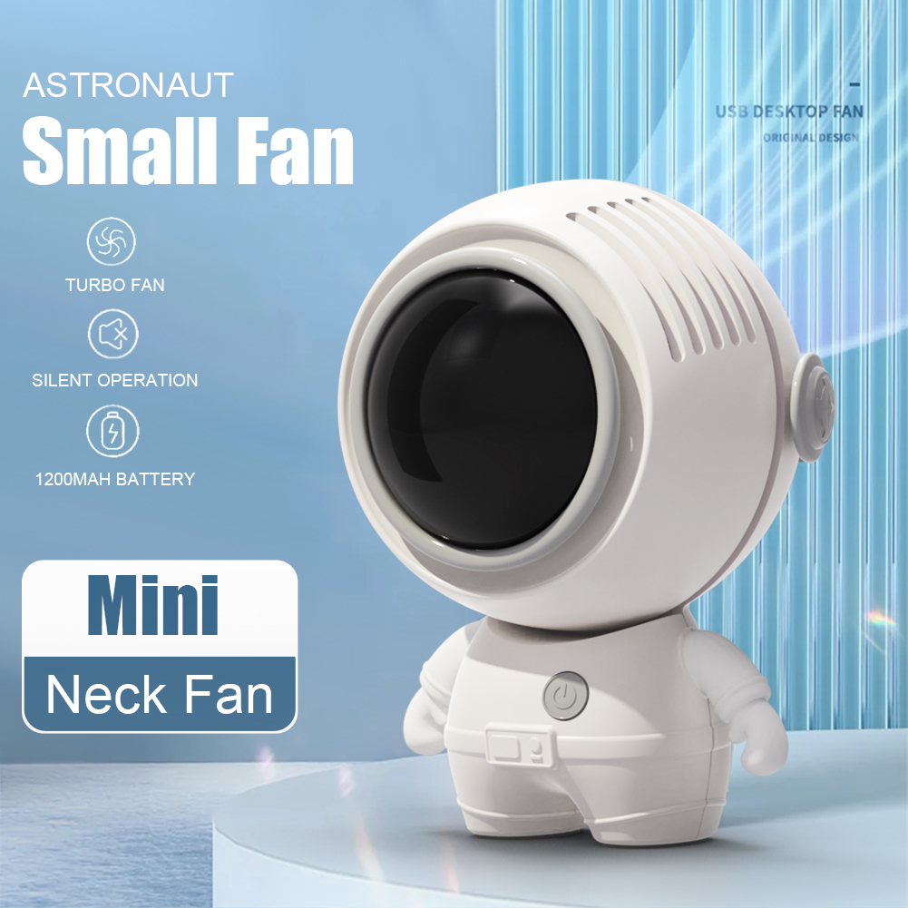 Astronot Leher Gantung Mini Portable Design Travel Kipas Turbo Genggam