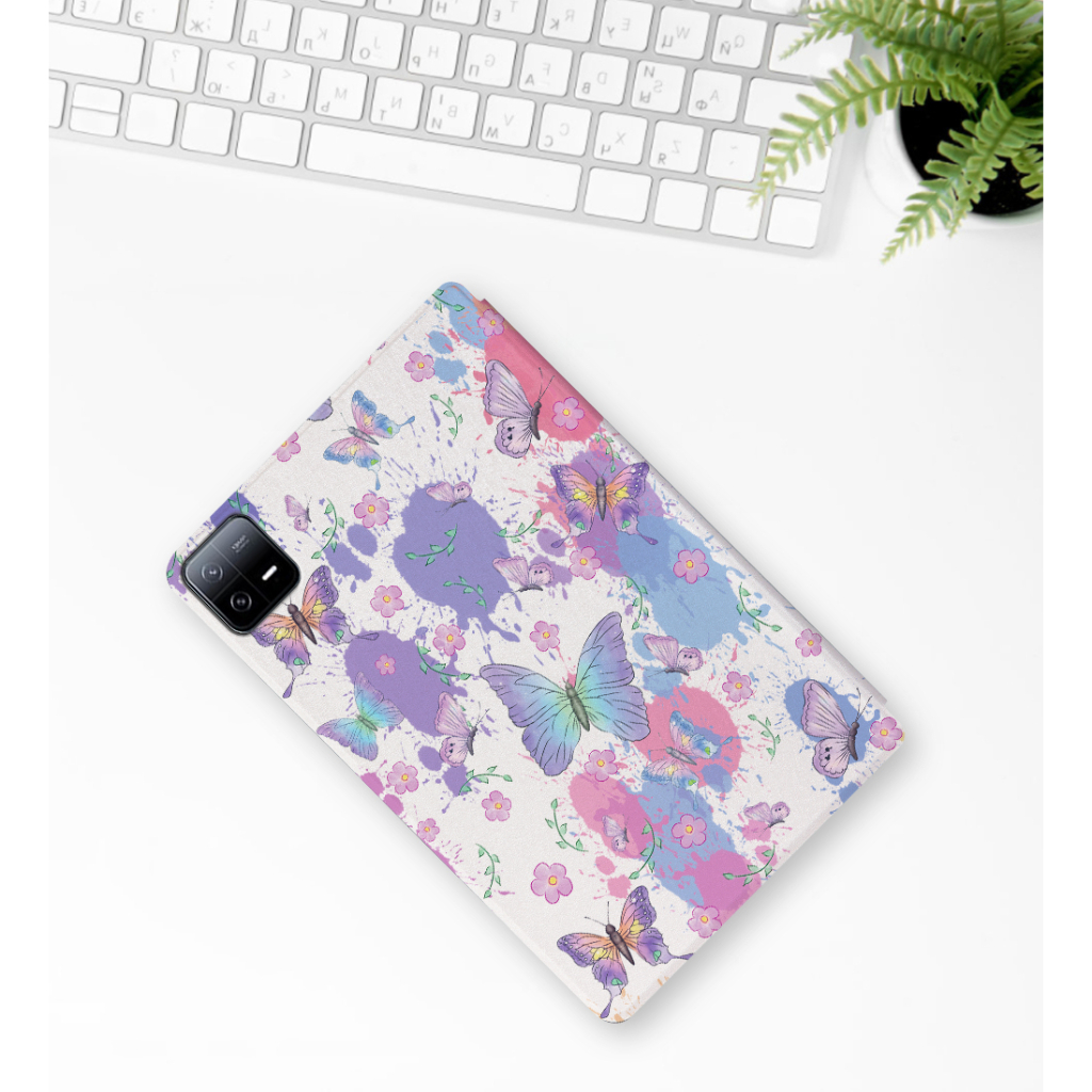 Untuk Xiaomi Pad6 (2023) 11.0 &quot;Mi Pad6 Pro Fashion Tablet Perlindungan Case Flip Book Fancy Color Butterfly PU Leather Stand Cover