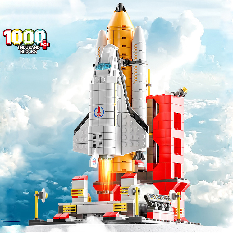 1000pcs Space Shuttle Rocket Building Block Mainan Hadiah