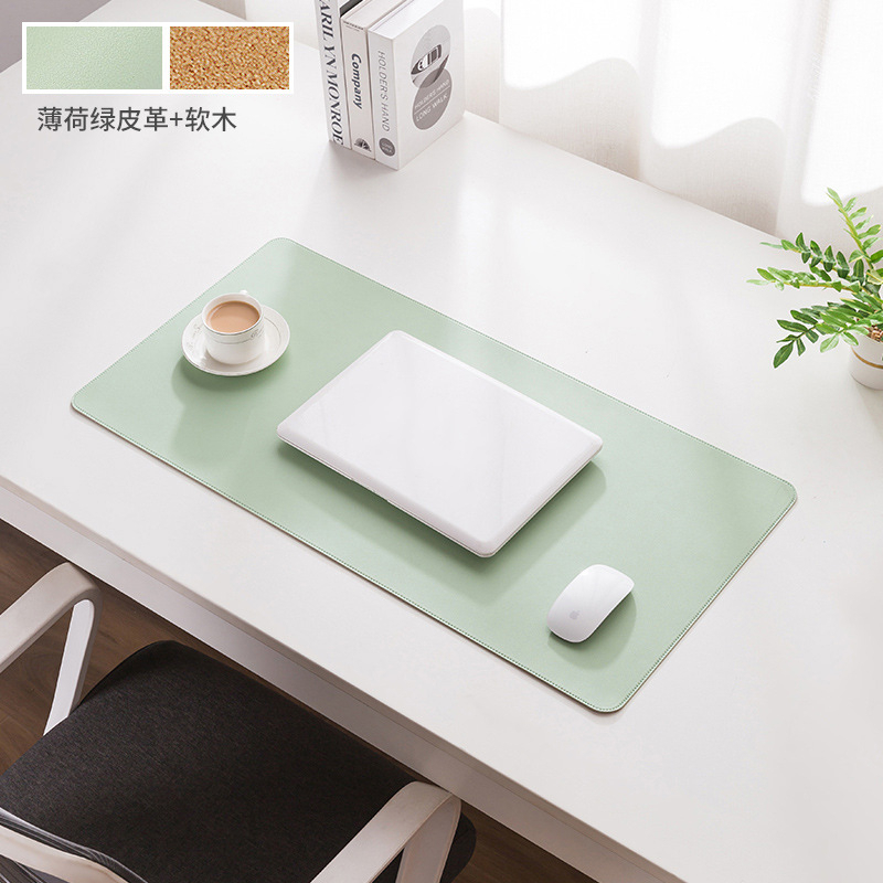 Cork Desk Pad Double Side Gaming Mouse Pad Kulit Alas Meja Komputer Water Proof Non-slip Mat Gamer Mousepad Besar