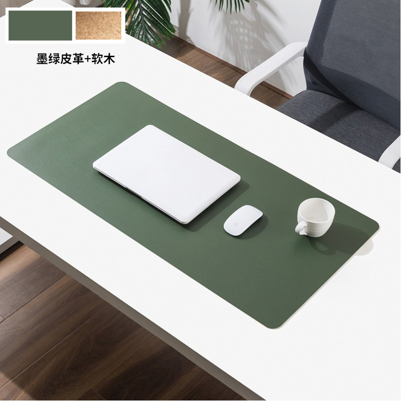 Cork Desk Pad Double Side Gaming Mouse Pad Kulit Alas Meja Komputer Water Proof Non-slip Mat Gamer Mousepad Besar