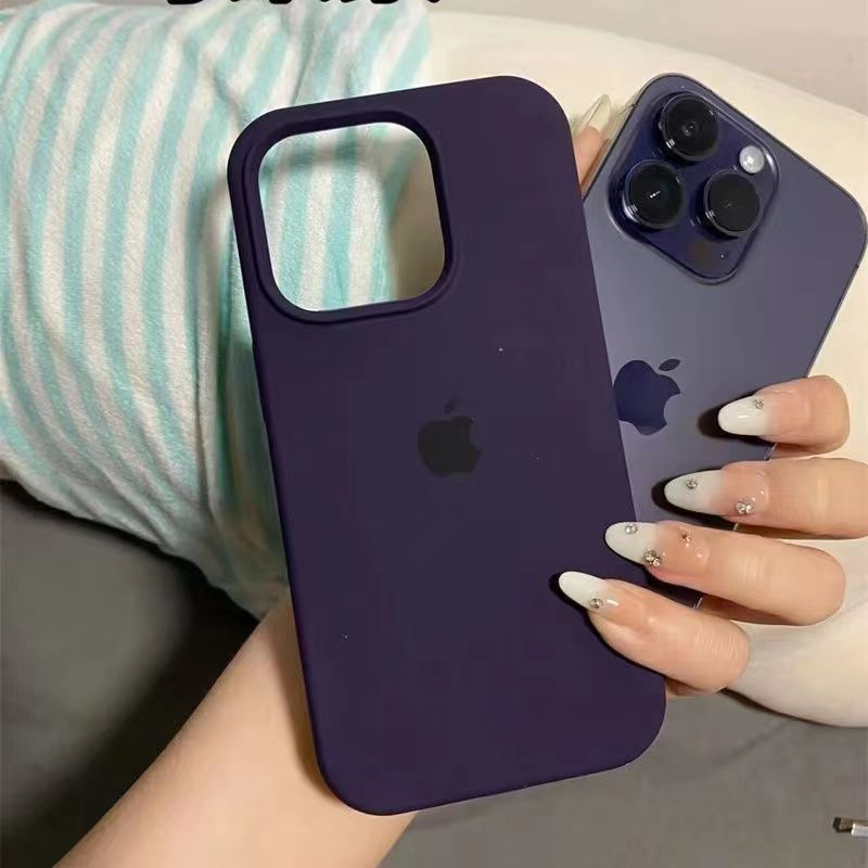 Pelindung Lensa Kamera Casing Silikon Lembut Cair Mewah Untuk Iphone 13 12 14 Pro Max14 Plus 11 All Inclusive Cover Iphone 14pro Case