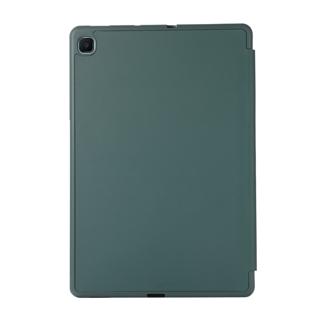 Untuk Samsung Galaxy Tab S6 Lite 2022 2020 10.4 &quot;SM-P613 SM-P619 SM-P615 SM-P610 P610N Fashion Warna Solid Flip Stand Tablet Cover Tiga Lipat Slot Pulpen Soft TPU Pelindung Case