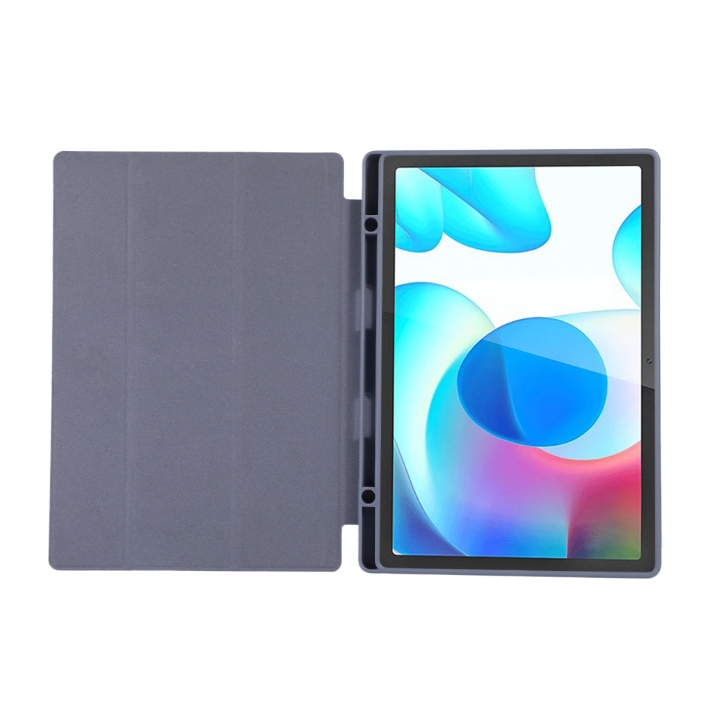 Untuk Huawei MatePad SE 10.4 (2022) AGS5-L09 AGS5-W09 Mate Pad SE 10.4-inci Casing Fashion Warna Solid Flip Stand Tablet Cover Tiga Lipat Slot Pulpen Soft TPU Casing Pelindung SE SE