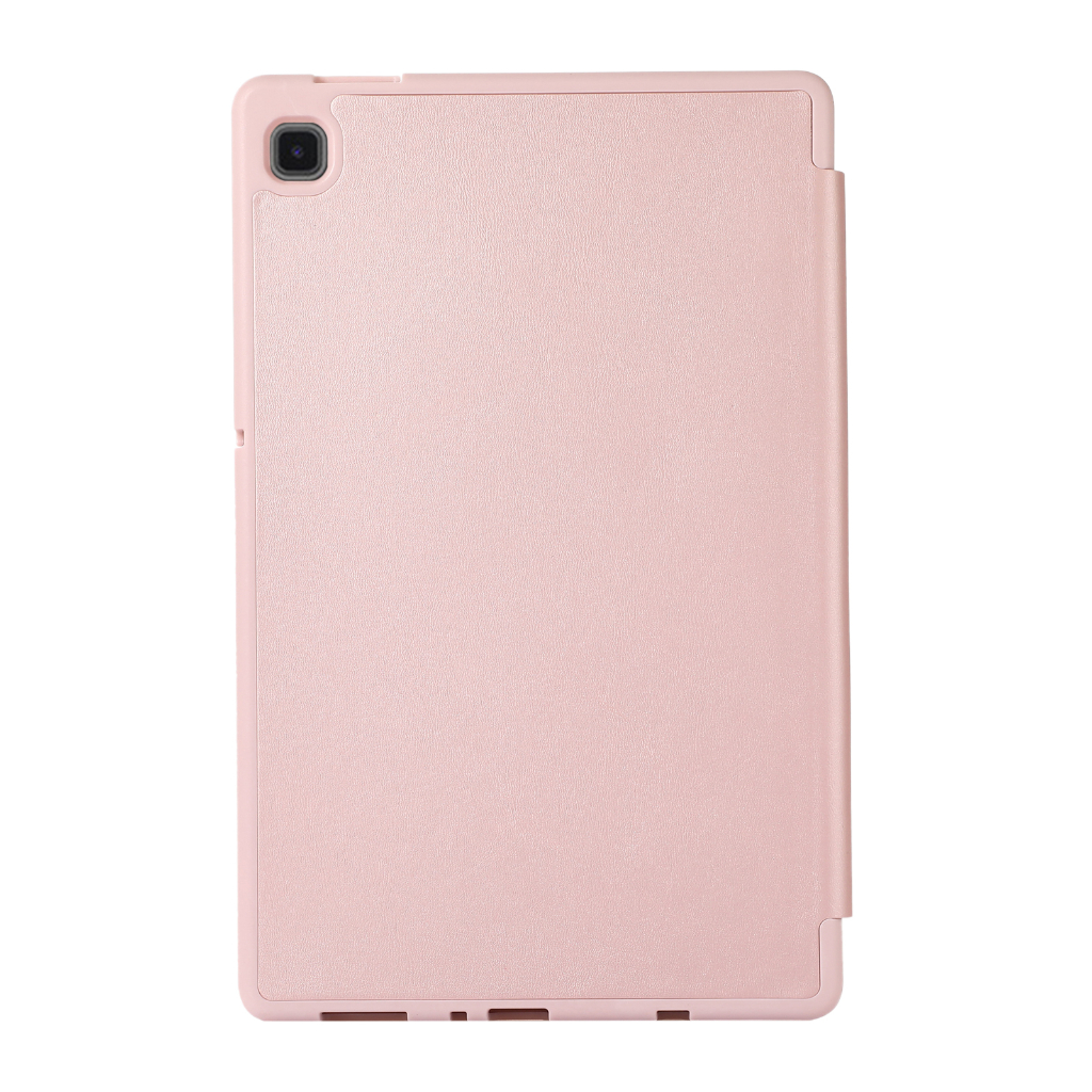 Untuk Samsung Galaxy Tab A7 Lite 8.7 &quot;2021 SM-T225 SM-T220 T220 T225 Fashion Warna Solid Flip Stand Tablet Cover Tiga Lipat Slot Pulpen Lembut TPU Case Pelindung