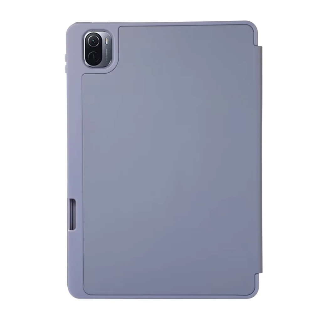 Untuk Xiaomi Pad5 Pro 5G (2021) 11.0 &quot;Mi Pad5 21051182G Fashion Warna Solid Flip Stand Tablet Cover Tiga Lipat Pen Slot Lembut TPU Pelindung Case