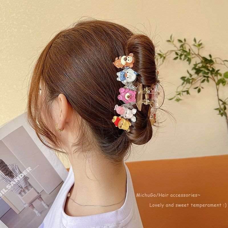 Klip Rambut Desain Kartun Hewan Lucu Manis Rambut Hiu Klip Hair Grip Clip