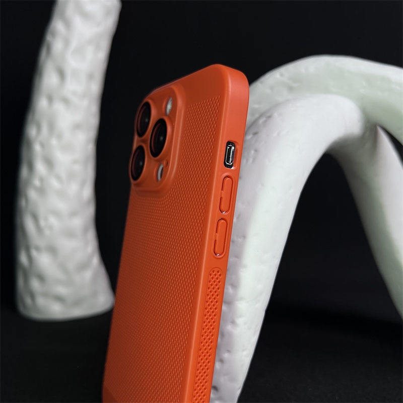 【Hard Case White/Orange 】for iPhone case (  IPHONE 7 8 14 Plus X XS MAX XR 11 12 13 14 PRO MAX )  Heat Dissipation and Drop Protection Suitable Fingerprint Protection Case