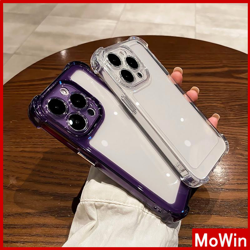 For iPhone 14 Pro Max iPhone Case Acrylic Hard Clear Case Plating Button Airbag Shockproof Camera Cover Protection Black Compatible with iPhone 13 Pro max 12 Pro Max 11 Pro Max