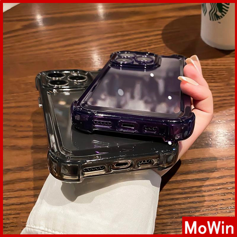 For iPhone 14 Pro Max iPhone Case Acrylic Hard Clear Case Plating Button Airbag Shockproof Camera Cover Protection Black Compatible with iPhone 13 Pro max 12 Pro Max 11 Pro Max