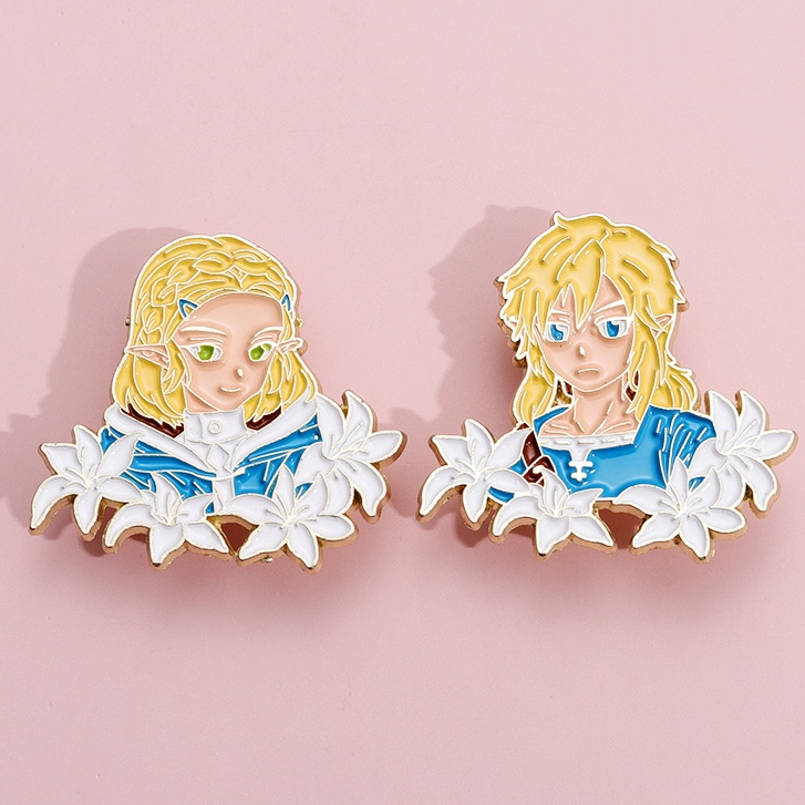 The Legend of Zelda Enamel Pin Permainan Anime Lapel Pin Bros Untuk Koleksi Ransel Manga Lencana Perhiasan Aksesoris