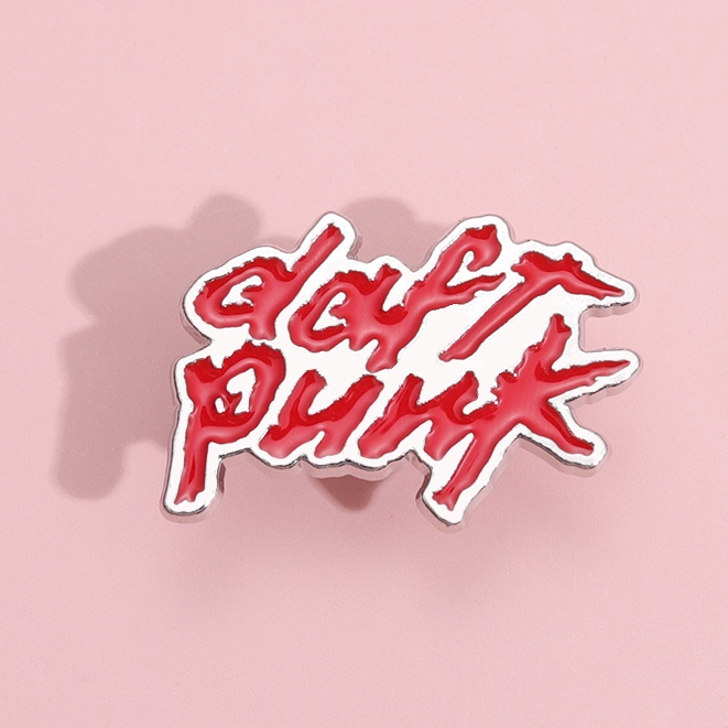 Band Rock Daft Punk Pin Enamel Bros Alloy Metal Lencana Musik Rock Lapel Pin Bros Untuk Ransel Aksesoris Perhiasan