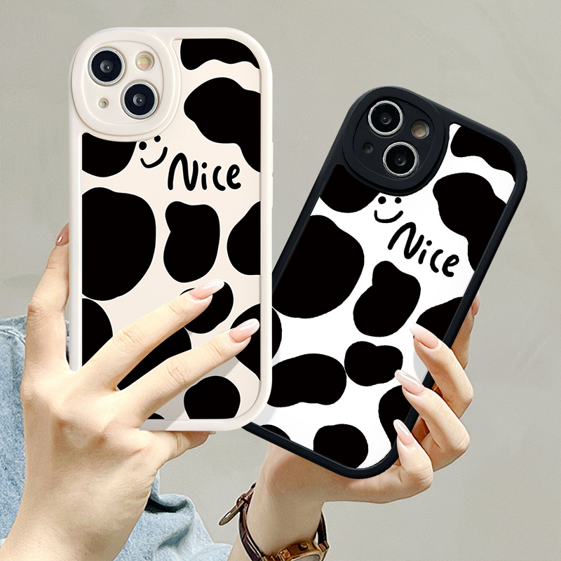 Soft Case Untuk Vivo Y22 Y20i Y12 Y21s Y31 Y17 Y12i Y20 Y51 Y33s Y15 Y91C Y22s Y35 Y16 Y30 Y21 V25E V25 Y91 Y20s Y11 Y15s V23 Y02 V23E Y15A Motif Sapi Zebra Bahan Silicon Full Cover