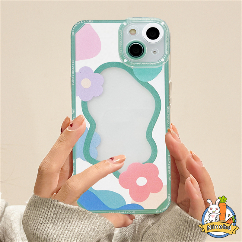 Soft Case Casing Motif Bunga Samsung A14 A04s A04 A03s A03 A13 A12 A22 A32 A54 A34 A33 A53 A73 A23 M23 A52s A52 A72 A71 A51 A31 A02s A21s A50 A50s A30s A30 A20 A11 A10 S22 Ultra Blue Floral Flower All-Inclusive Lens Protection Clear Silicone Phone Case