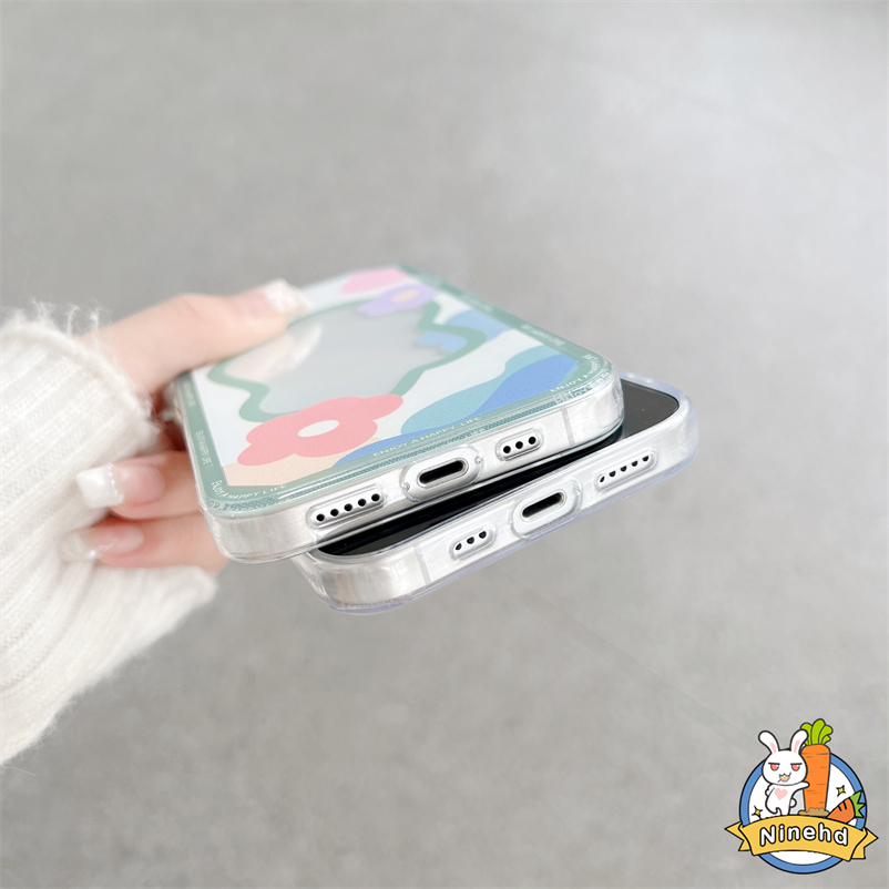 Soft Case Casing Motif Bunga Samsung A14 A04s A04 A03s A03 A13 A12 A22 A32 A54 A34 A33 A53 A73 A23 M23 A52s A52 A72 A71 A51 A31 A02s A21s A50 A50s A30s A30 A20 A11 A10 S22 Ultra Blue Floral Flower All-Inclusive Lens Protection Clear Silicone Phone Case