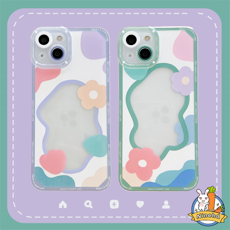 Soft Case Casing Motif Bunga Samsung A14 A04s A04 A03s A03 A13 A12 A22 A32 A54 A34 A33 A53 A73 A23 M23 A52s A52 A72 A71 A51 A31 A02s A21s A50 A50s A30s A30 A20 A11 A10 S22 Ultra Blue Floral Flower All-Inclusive Lens Protection Clear Silicone Phone Case