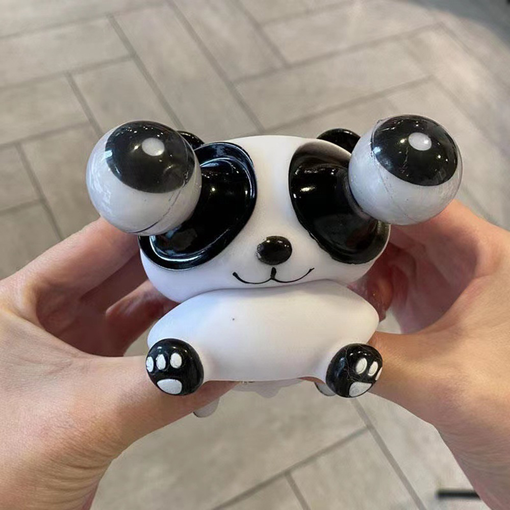 Tiktok Mainan Squishy Penangkap Mata Panda Untuk Anak-Anak Mainan Penghilang Stress Dan Menyenangkan Untuk Anak