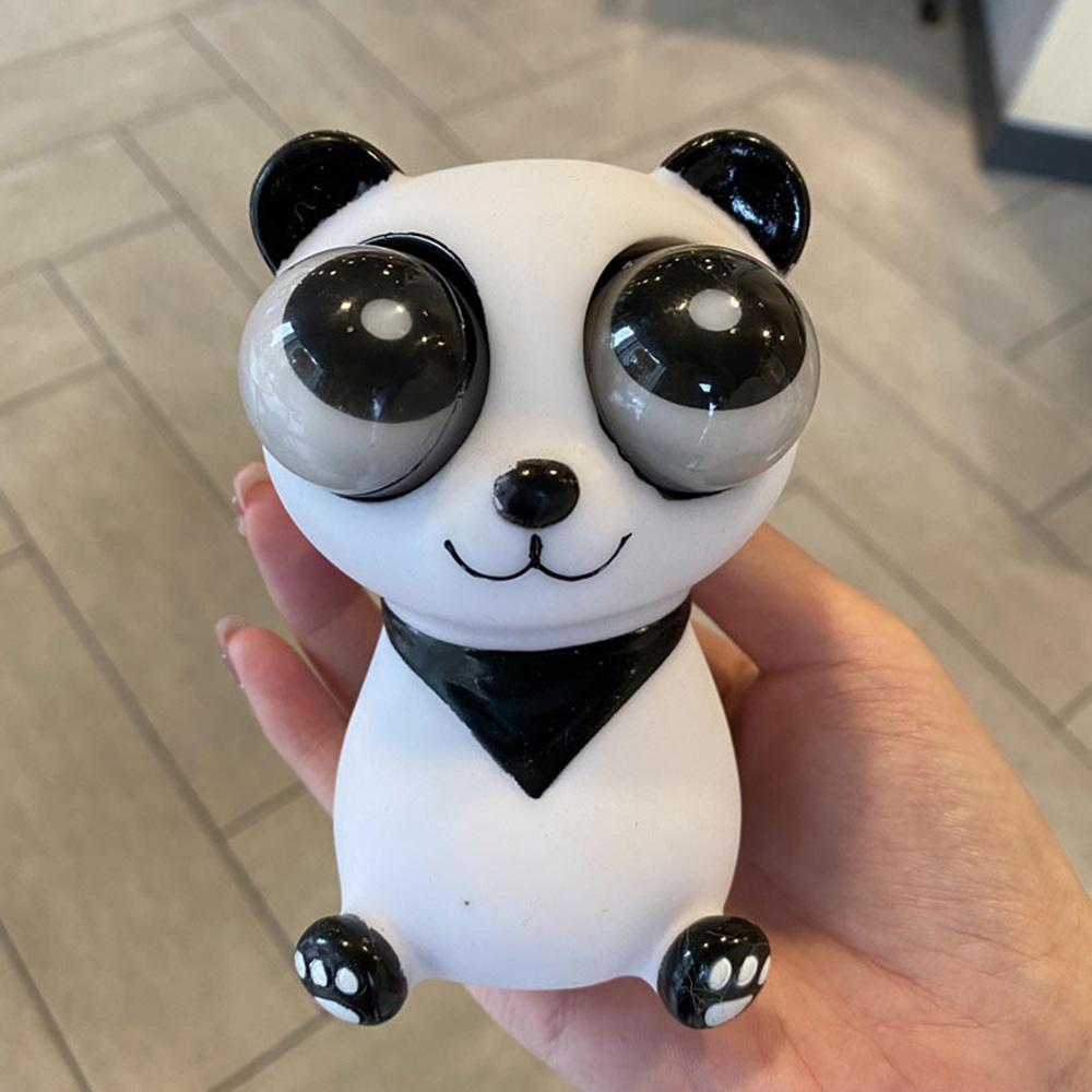 Tiktok Mainan Squishy Penangkap Mata Panda Untuk Anak-Anak Mainan Penghilang Stress Dan Menyenangkan Untuk Anak