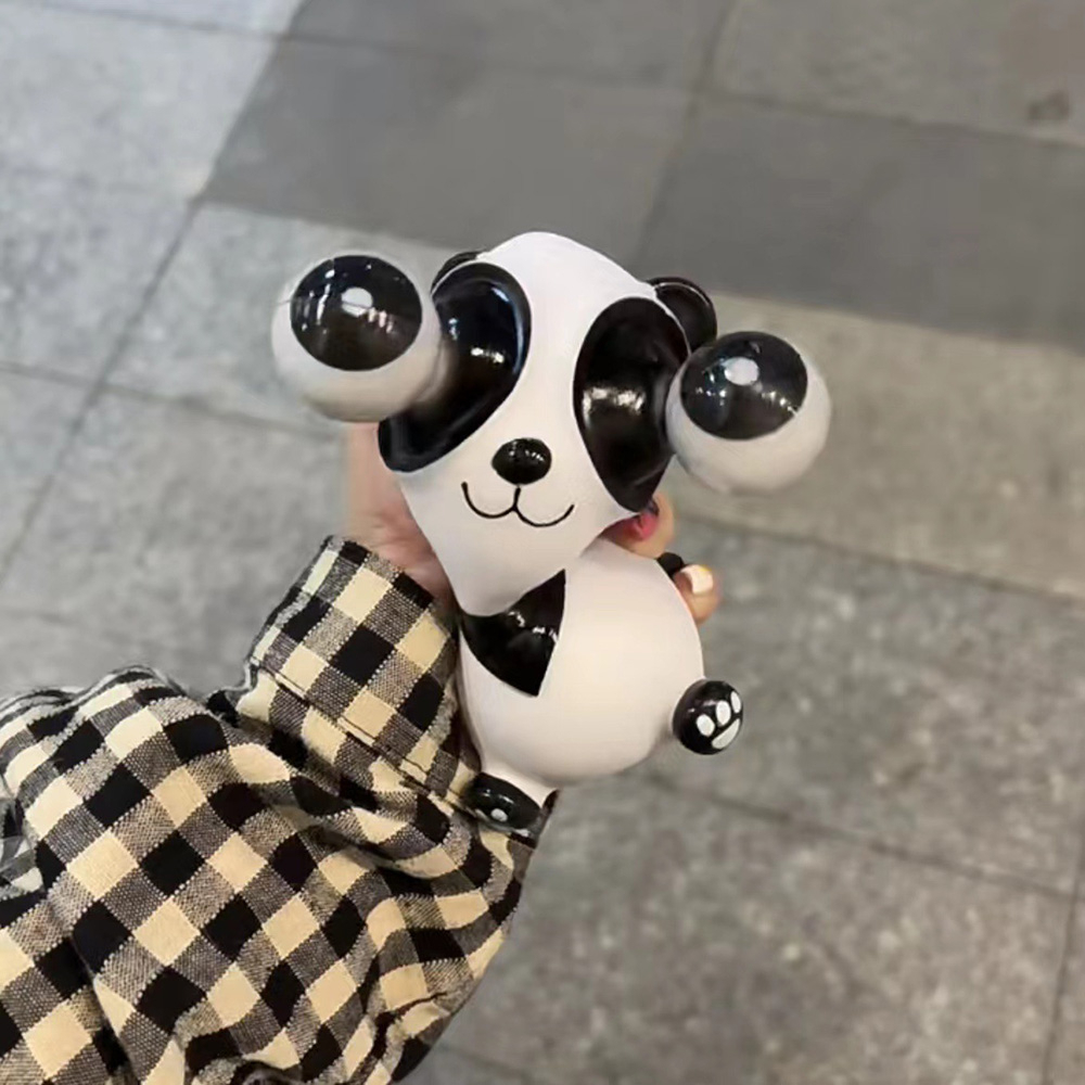 Tiktok Mainan Squishy Penangkap Mata Panda Untuk Anak-Anak Mainan Penghilang Stress Dan Menyenangkan Untuk Anak