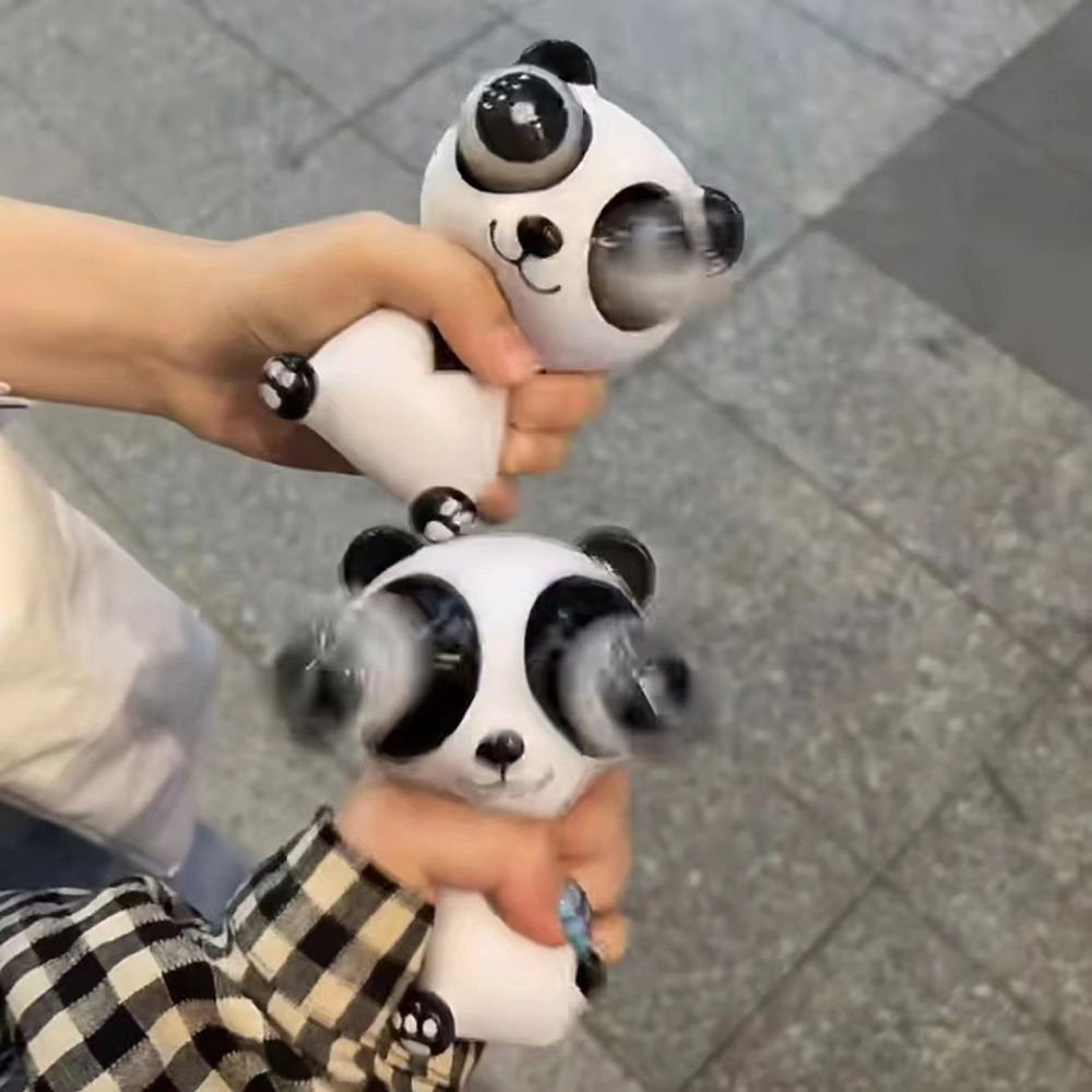 Tiktok Mainan Squishy Penangkap Mata Panda Untuk Anak-Anak Mainan Penghilang Stress Dan Menyenangkan Untuk Anak