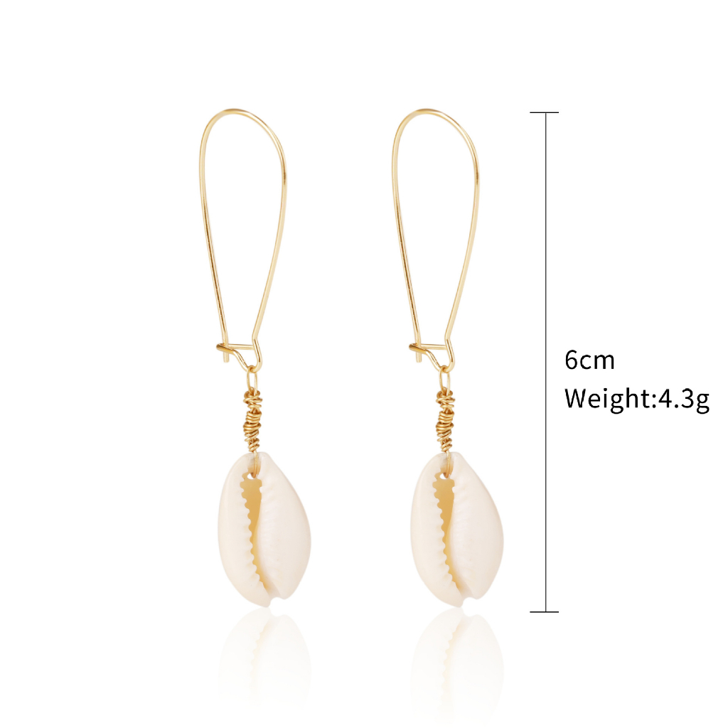 Anting Fashion Gaya Bohemian Mutiara Shell Earrings Studs Pendant Earrings Untuk Wanita Vintage Fashion Perhiasan Aksesoris Hadiah