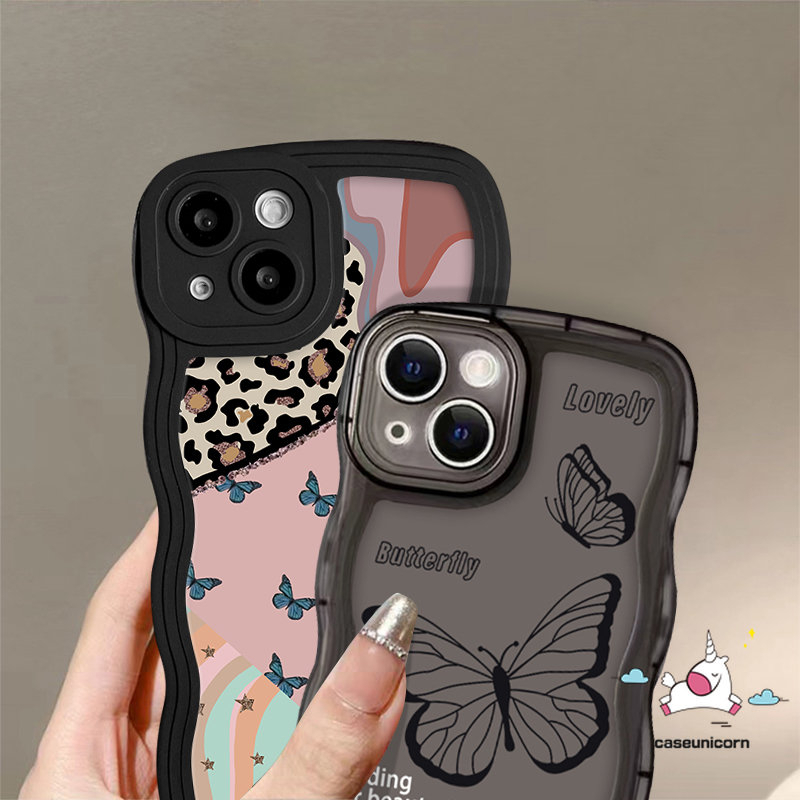 Infinix Hot 11 10T 10 9 8 12 Play 12 Pro Hot 10s 11s NFC 10Lite 11s 12i 20 20s Smart 5 4 6 Plus Note 8 12 G96 10 Pro 12 Pro 12 2023 Fantasy Butterfly Wavy Edge Soft Casing Belakang TPU