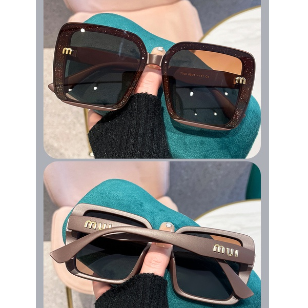 Uv400 Baru Kacamata Hitam Untuk Wanita Fashion Bingkai Besar Kacamata Pantai Gradien Sunglass Lady Shades Eyeglasses