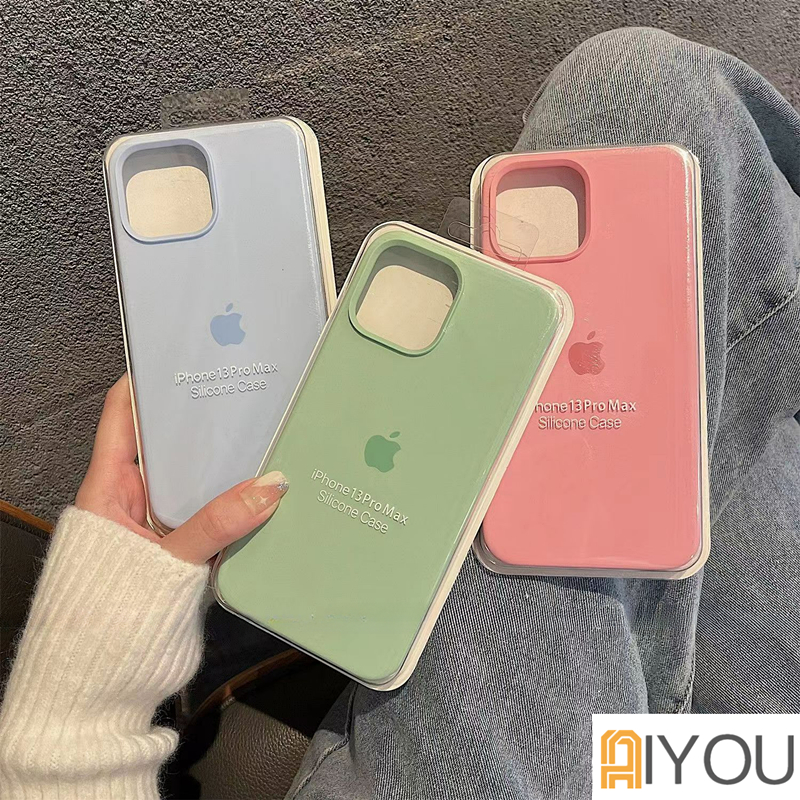 Casing Ponsel Bahan Silikon Lembut Dengan logo Untuk iPhone7 8 7p 8p x xs xsmax 11 11pro 11promax 12 12pro 12promax 13 13pro 13promax 14 14 Pro Max