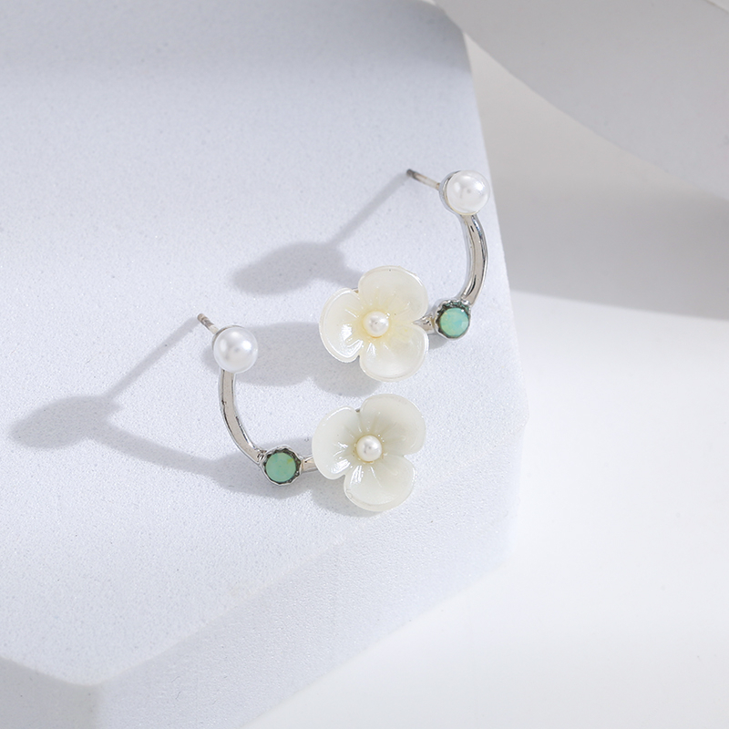 XiaoboACC Anting Tusuk Bahan Sterling Silver 925 Gaya Korea Untuk Wanita