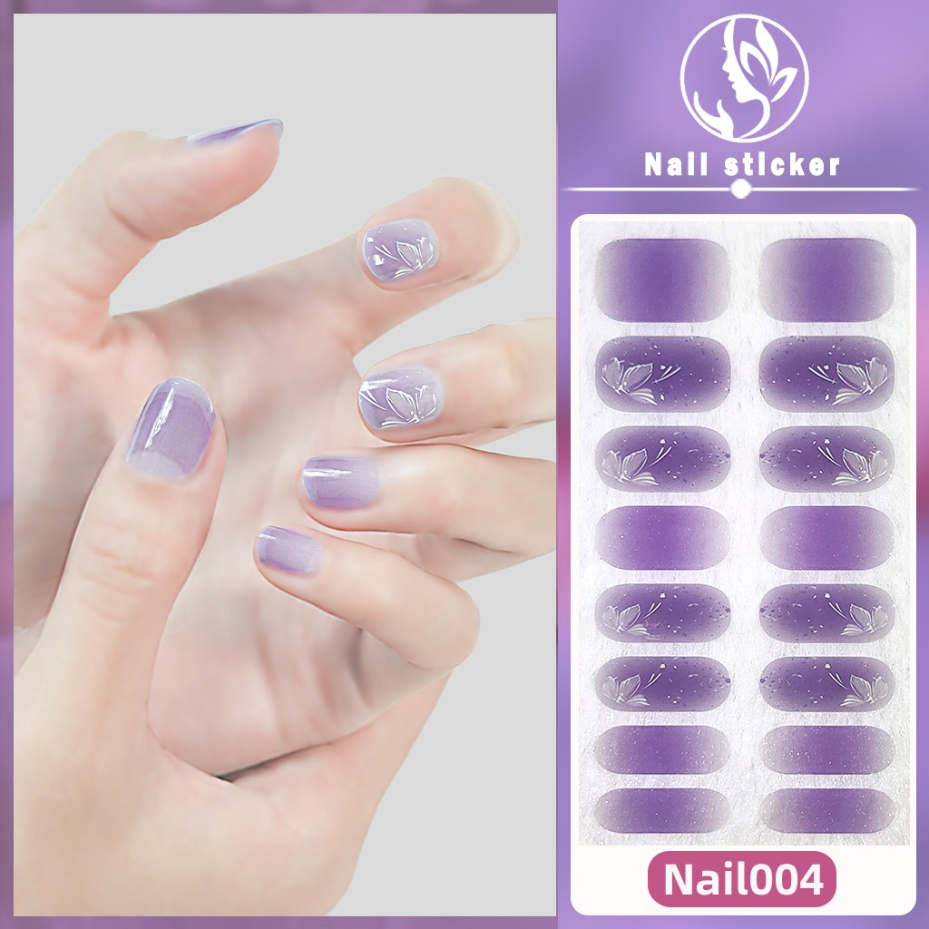 16stiker 3D Vision Stiker Kuku Kuku Gaya Pesta nail Art Berlian Mutiara Permata Warna-Warni Laser Gradien DIY Stiker Kuku