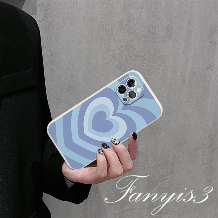 Compatible For iPhone 14 13 12 11 Pro Max X XR Xs Max 7 8 Plus SE 2020 Kompatibel Untuk Multiple Heart Love Phone Case Silicon Soft Cover Pelindung