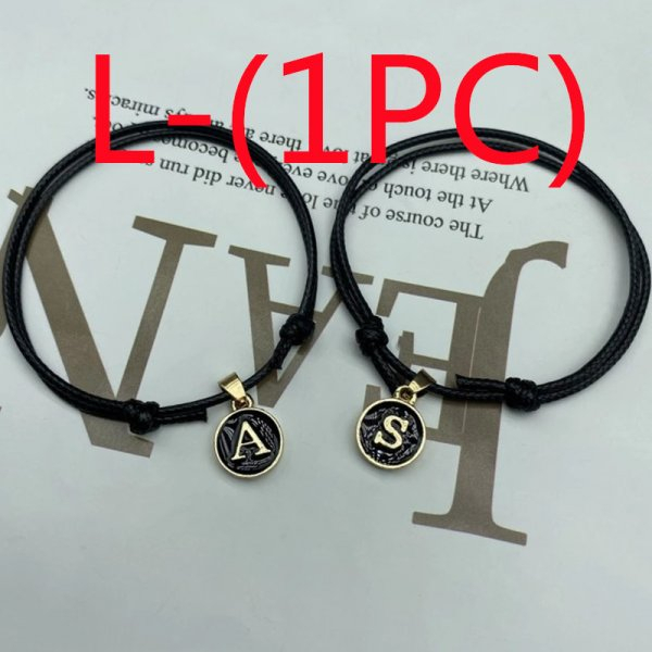 Fashion 26huruf Gelang 26huruf Inggris Adjustable Wax Line Letter Pendant Bracelet Untuk Aksesoris Perhiasan Pria Dan Wanita