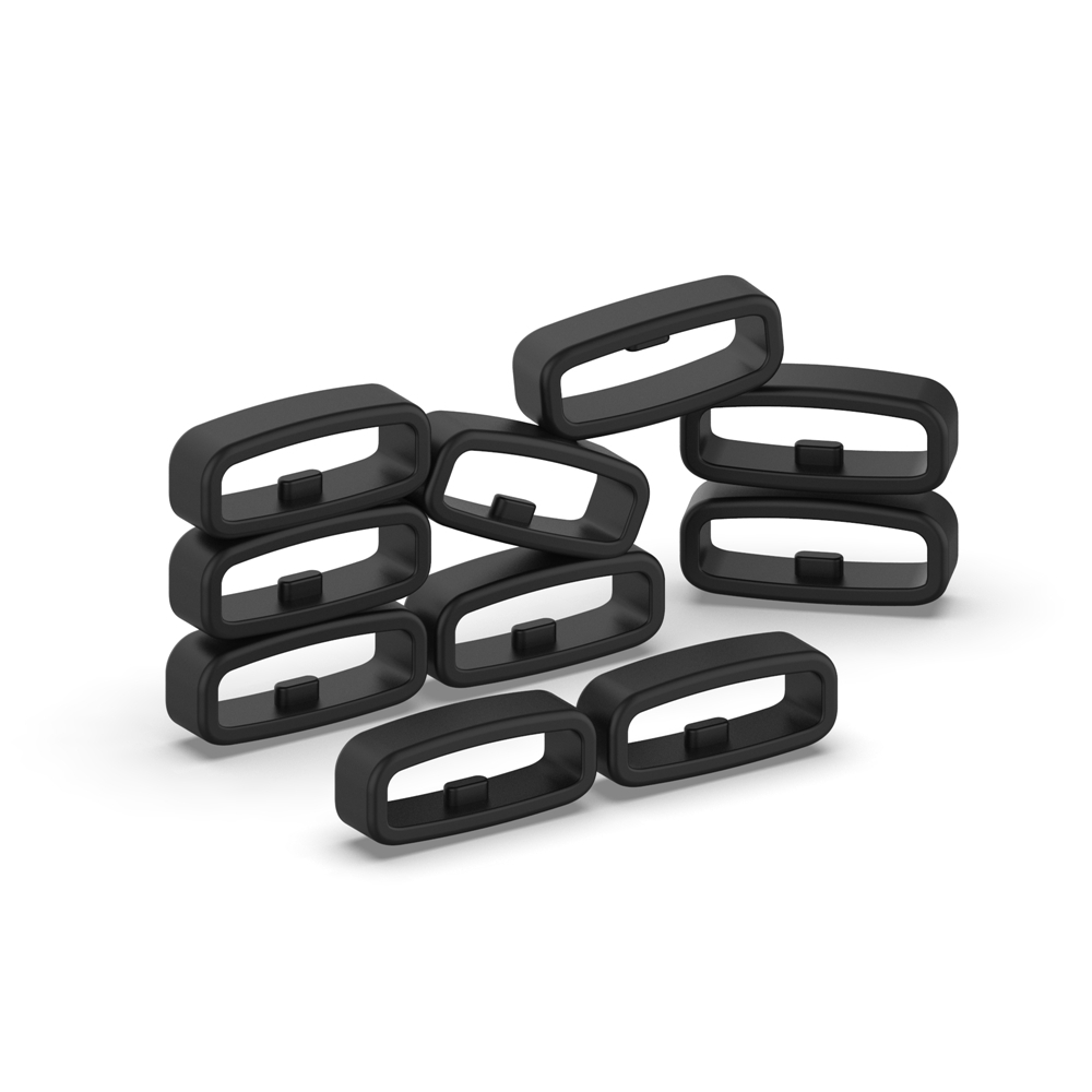 10pcs Gesper Pengaman Sabuk Silikon Lebar 18MM 20MM 22MM Gelang Jam Universal Watch Strap Buckle Hoop Loop Holder